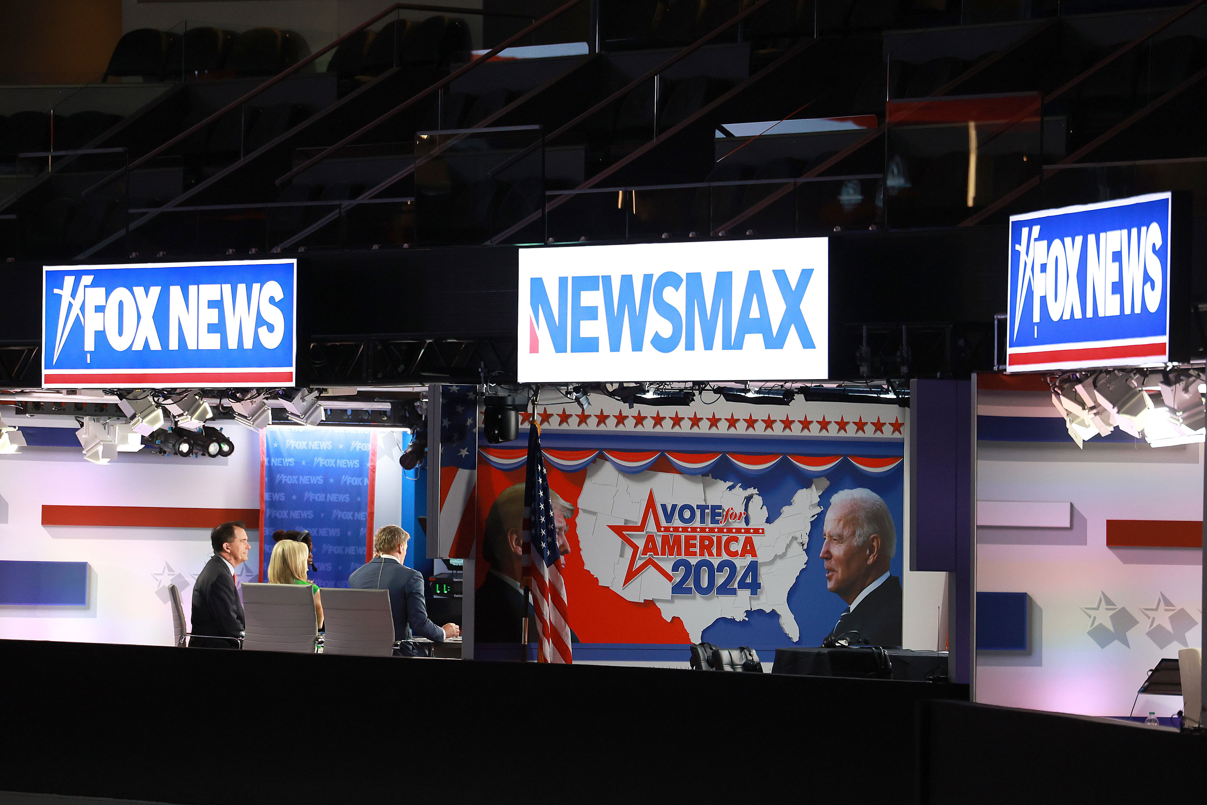 Newsmax anchor floats extreme, graphic new twist for livestreaming ...