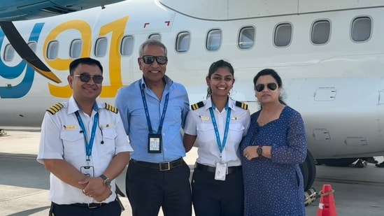 Goa-based airline Fly91 surprises young pilot by bringing her parents ...