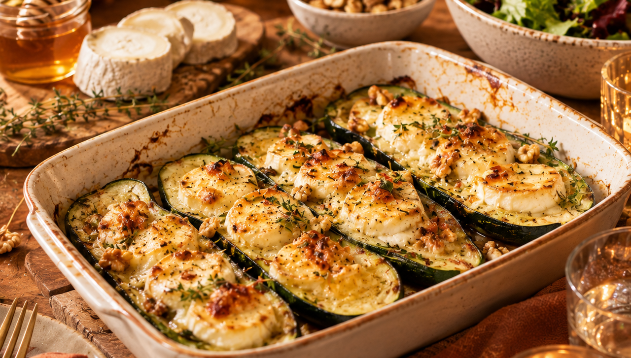 Courgettes, chèvre, miel : je prépare cette recette au four dès que j ...