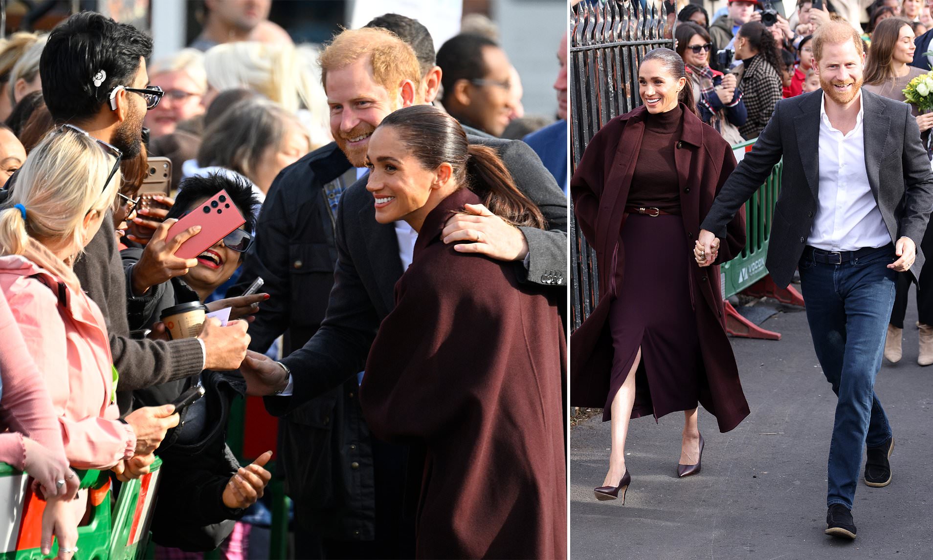 Meghan says 'it's wonderful to be back' as she and Harry make their ...