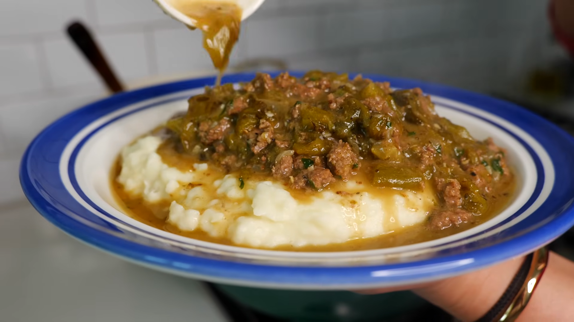 This creamy ground beef stew is pure Mexican comfort food