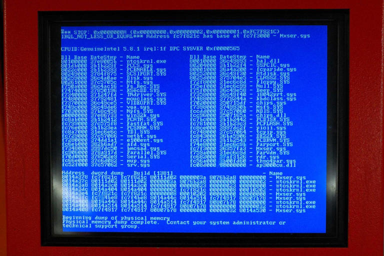 The Windows blue screen of death could have looked completely different ...