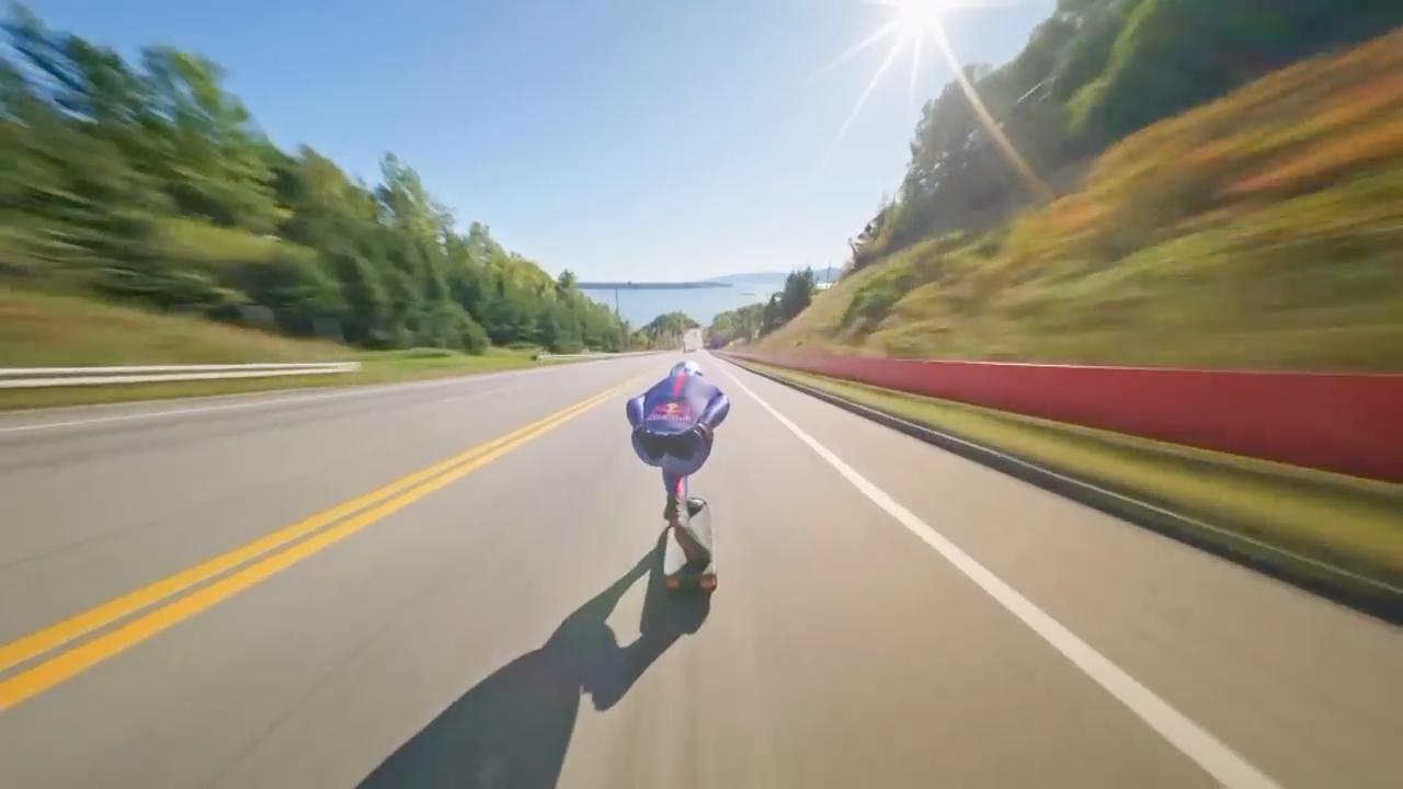 Diego Poncelet sets new skateboarding speed world record at 151.83 km/h