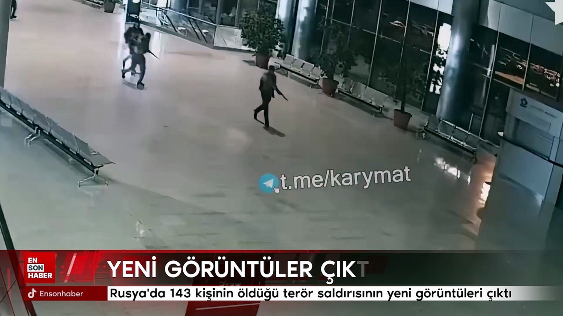 Rusya'da 143 kişinin öldüğü terör saldırısının yeni görüntüleri çıktı