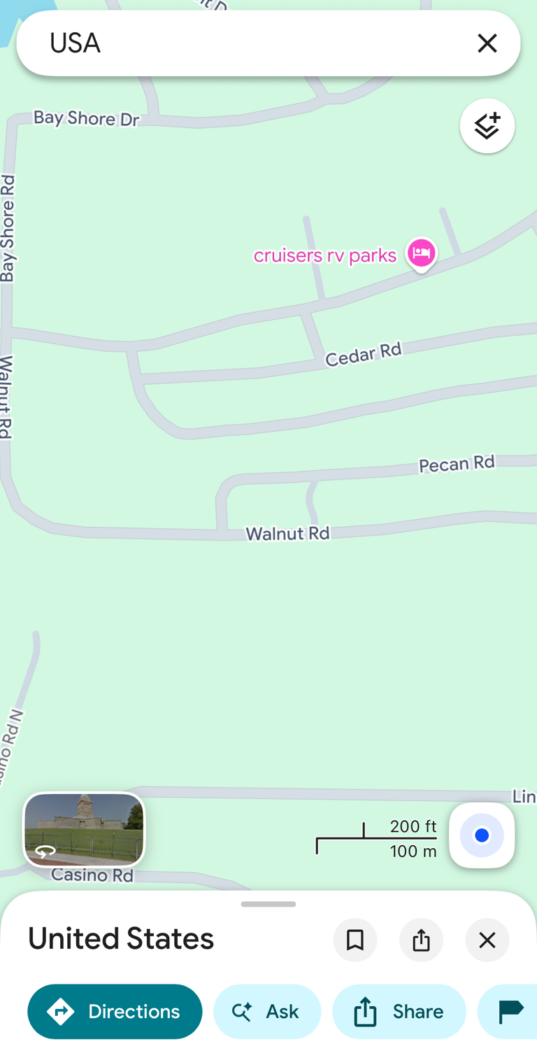 Google Maps has a clever way to find places without an address