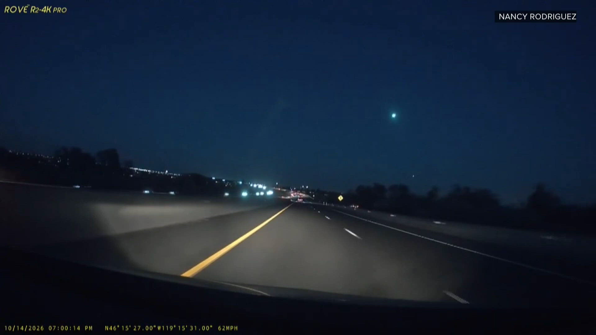 Meteor flies over Spokane!