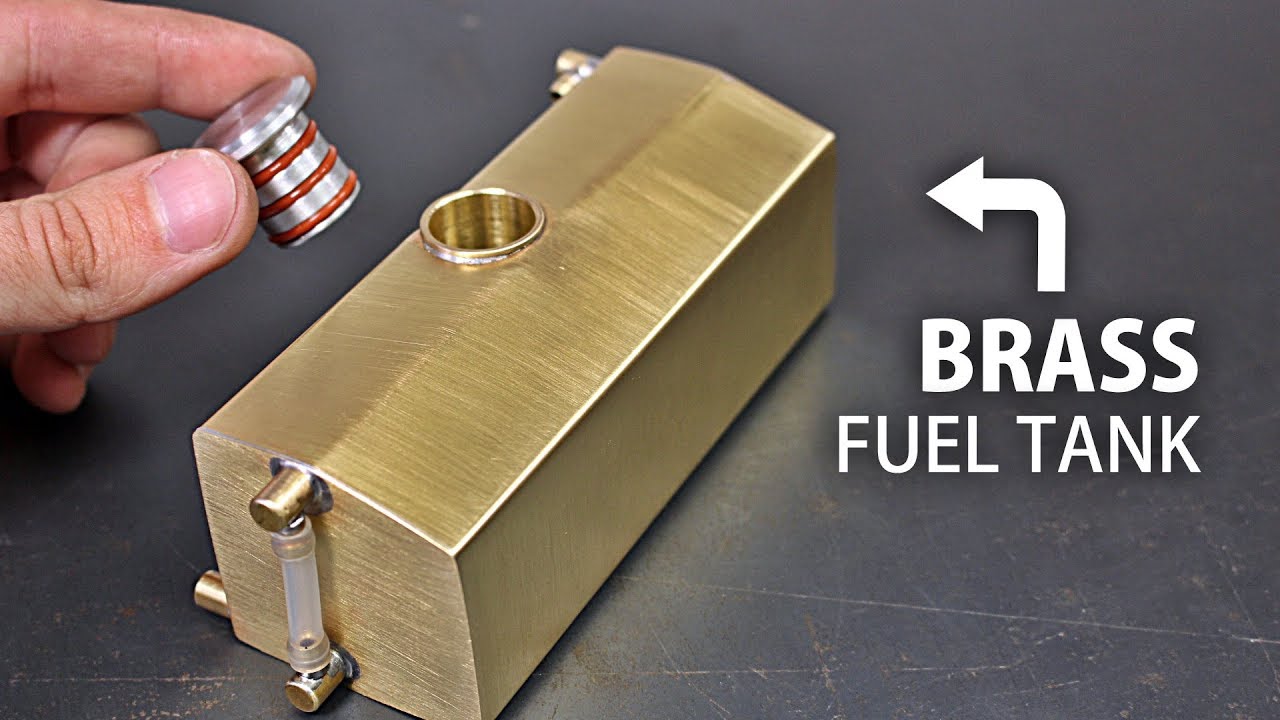 Building a custom brass fuel tank for a V4 RC car