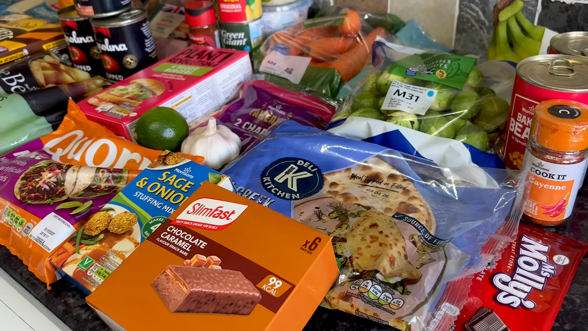 UK supermarket grocery haul and meal planning ideas