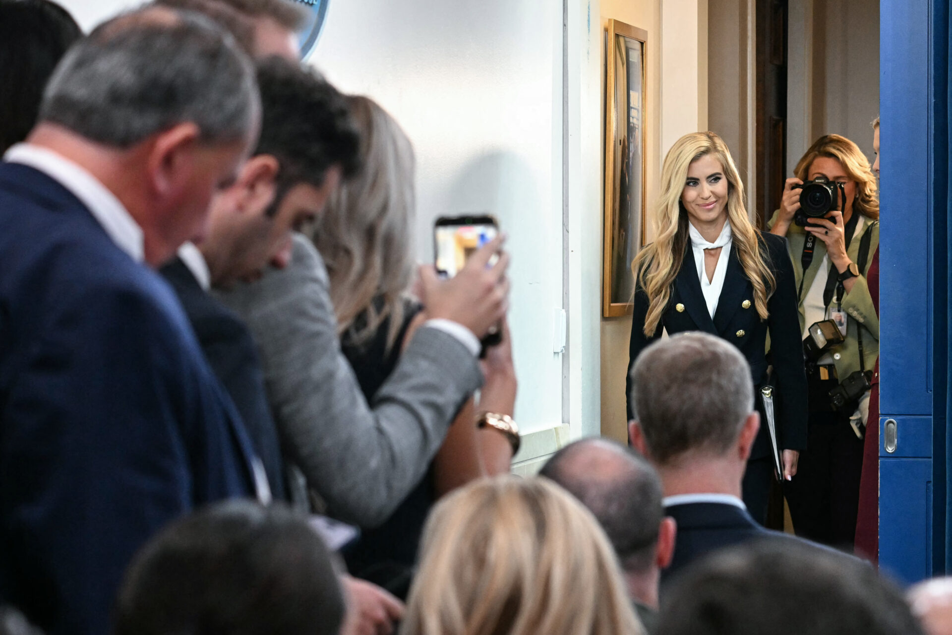 First images of Katie Zacharia as White House press secretary