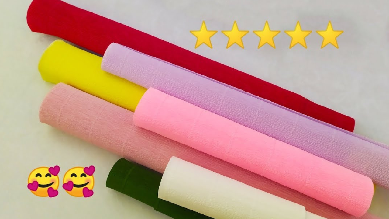 Two DIY crepe paper craft ideas