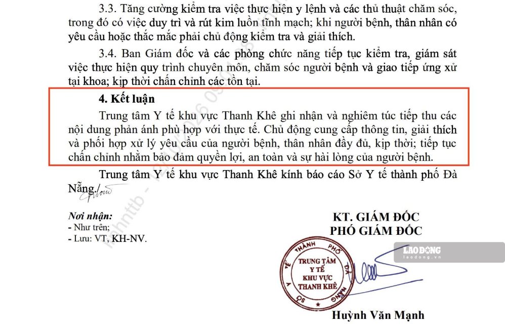Trung tâm y tế ở Đà Nẵng chấn chỉnh quy trình sau phản ánh của người dân