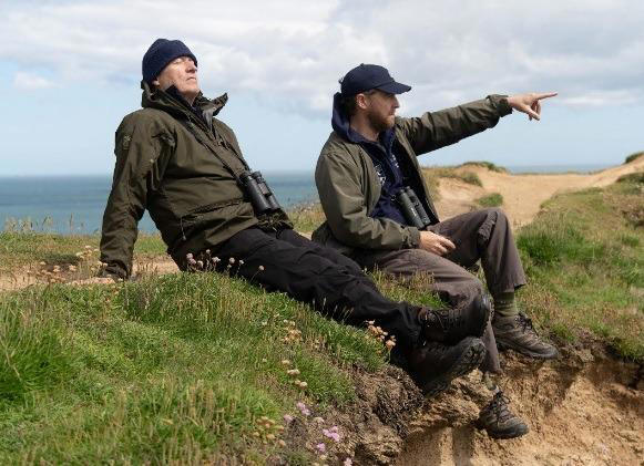 RSPB Bempton Cliffs host Sam and Ade Go Birding Channel 5 show