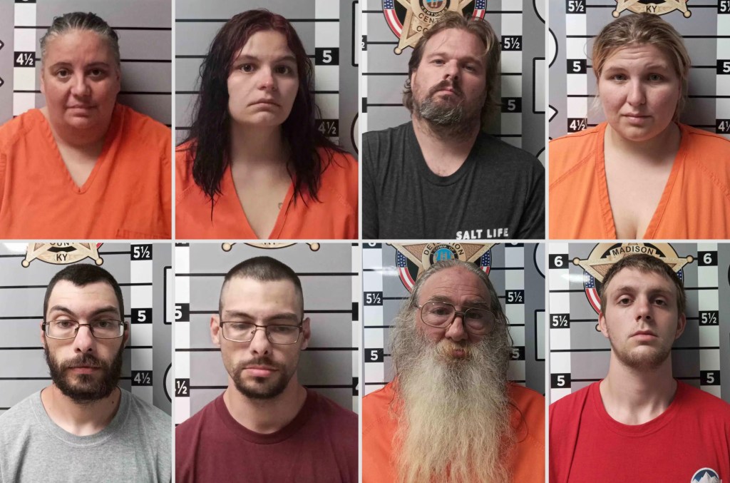 Eight people arrested for child abuse in Kentucky home
