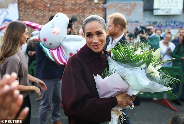 Meghan says 'it's wonderful to be back' as she and Harry make their ...