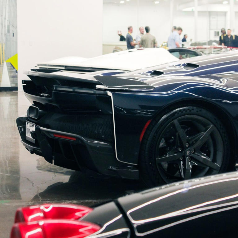 First Ferrari F80 arrives in Dallas wearing a wild color-shifting paint ...