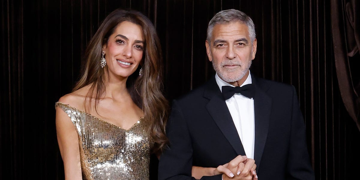 George and Amal Clooney’s terracotta planters add warmth to a winter ...