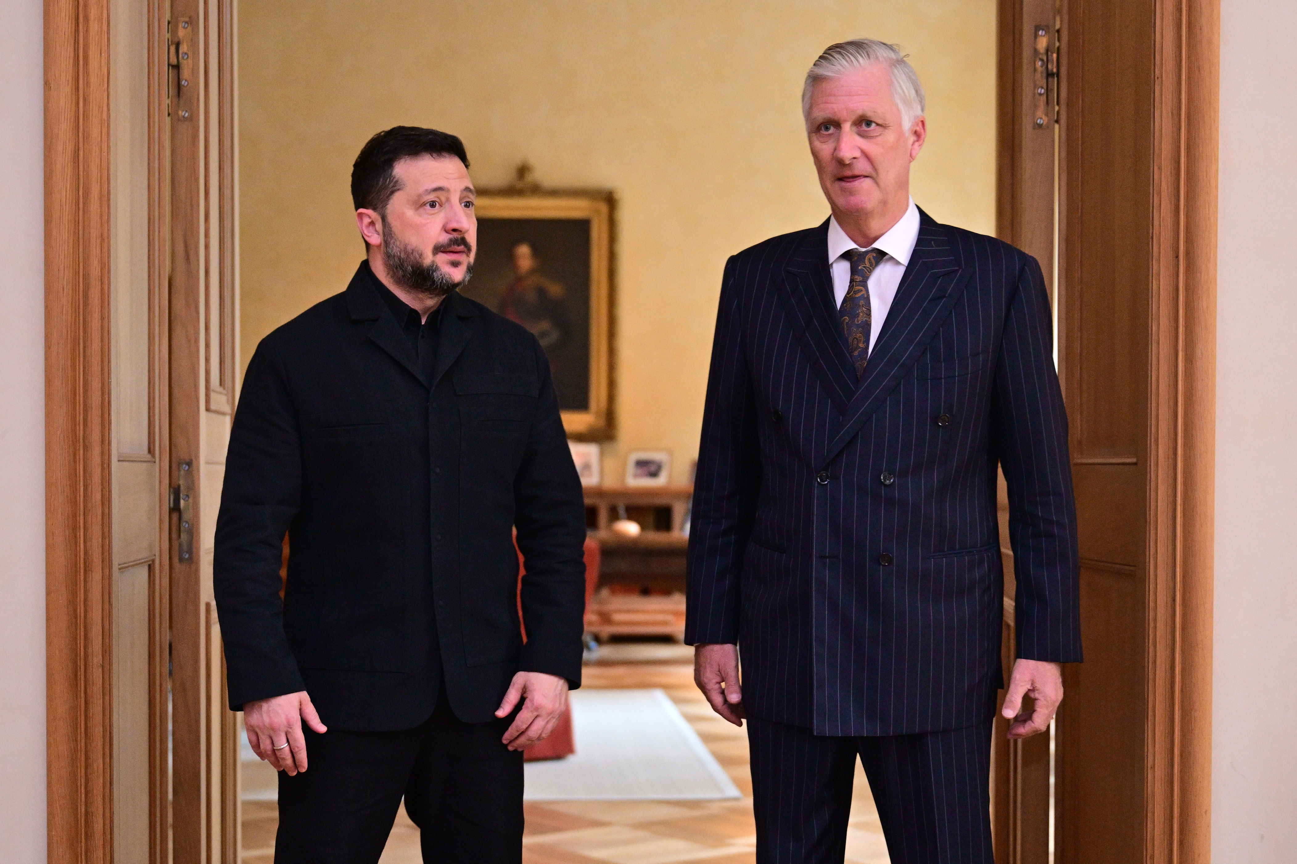 Inval Oekraïne - Koning Filip ontvangt Zelenski op audiëntie in Brussel
