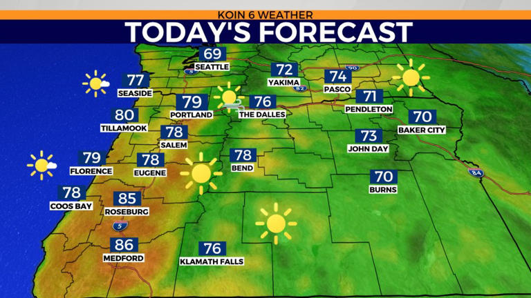 Warm, windy weather returns to Portland