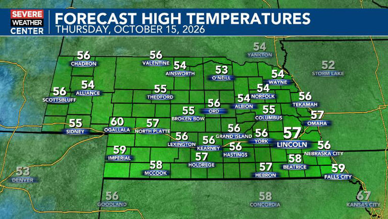 Remaining cool with rain Thursday