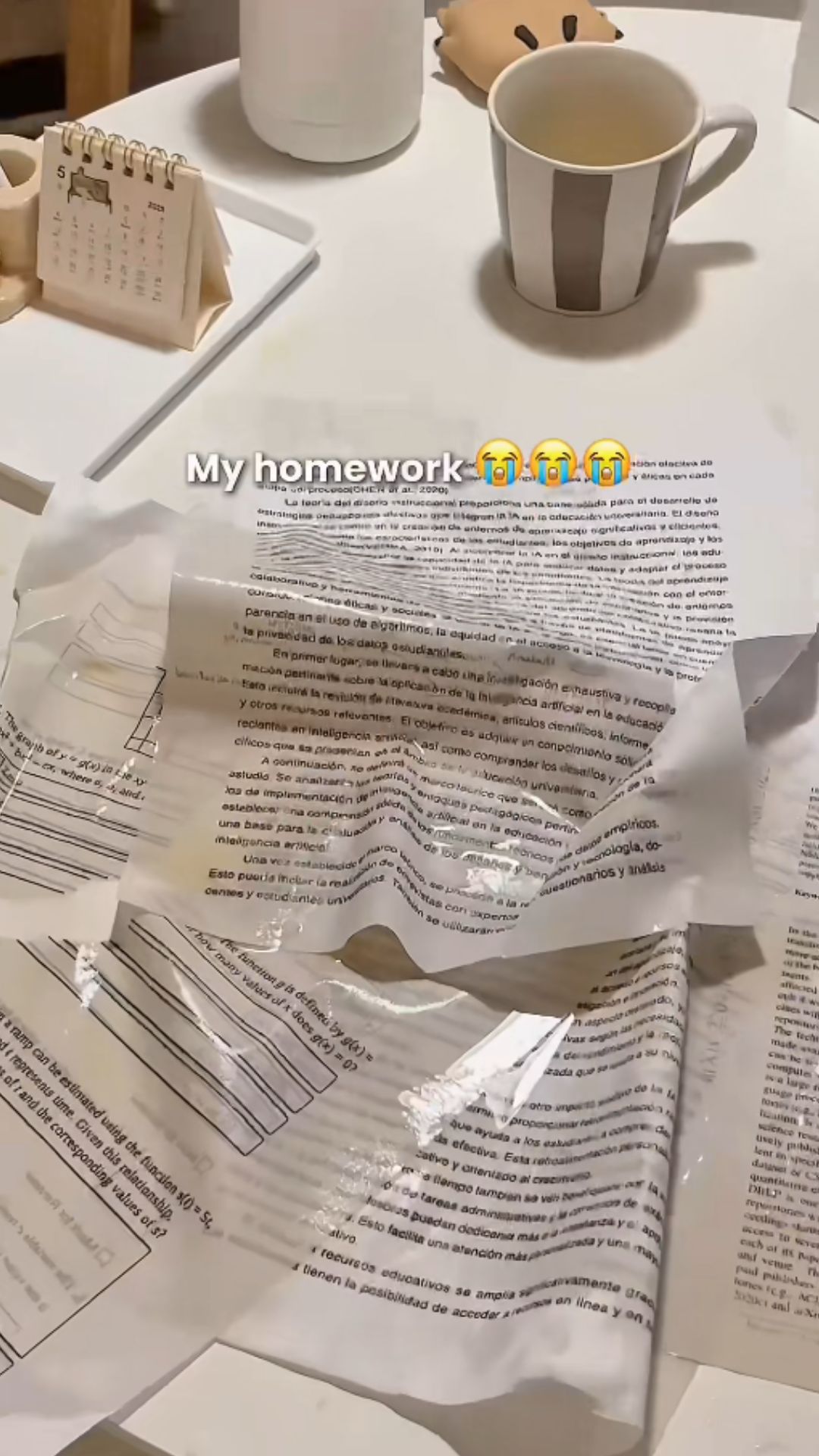 How to save study notes after an accidental coffee spill