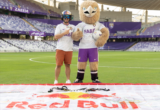 Red Bull partners with Al Ain Club, marks launch with paramotor activation