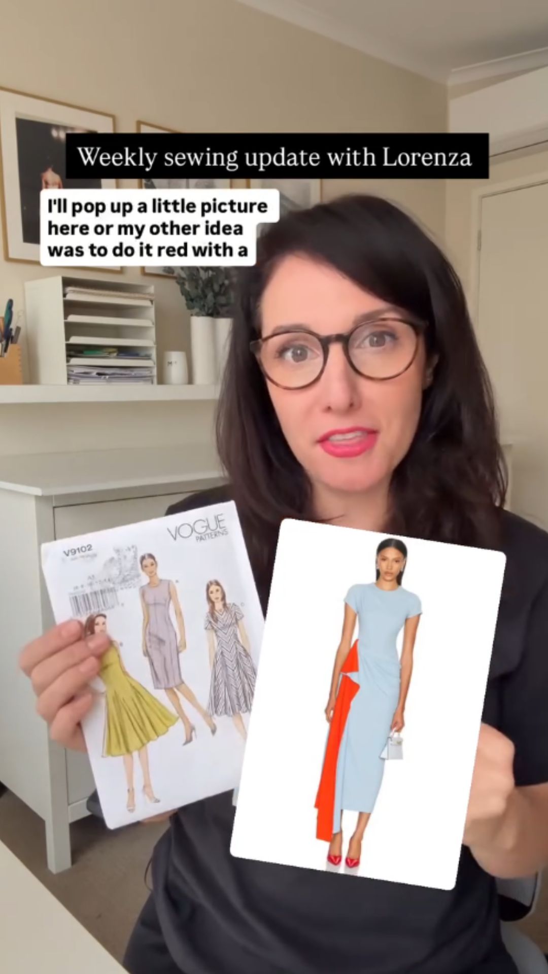 Dressmaking inspiration from fashion design and bold colors