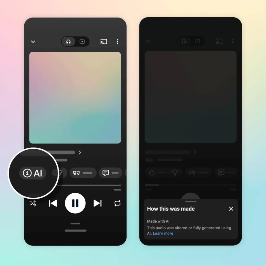 YouTube rolls out new labeling system for AI-generated music