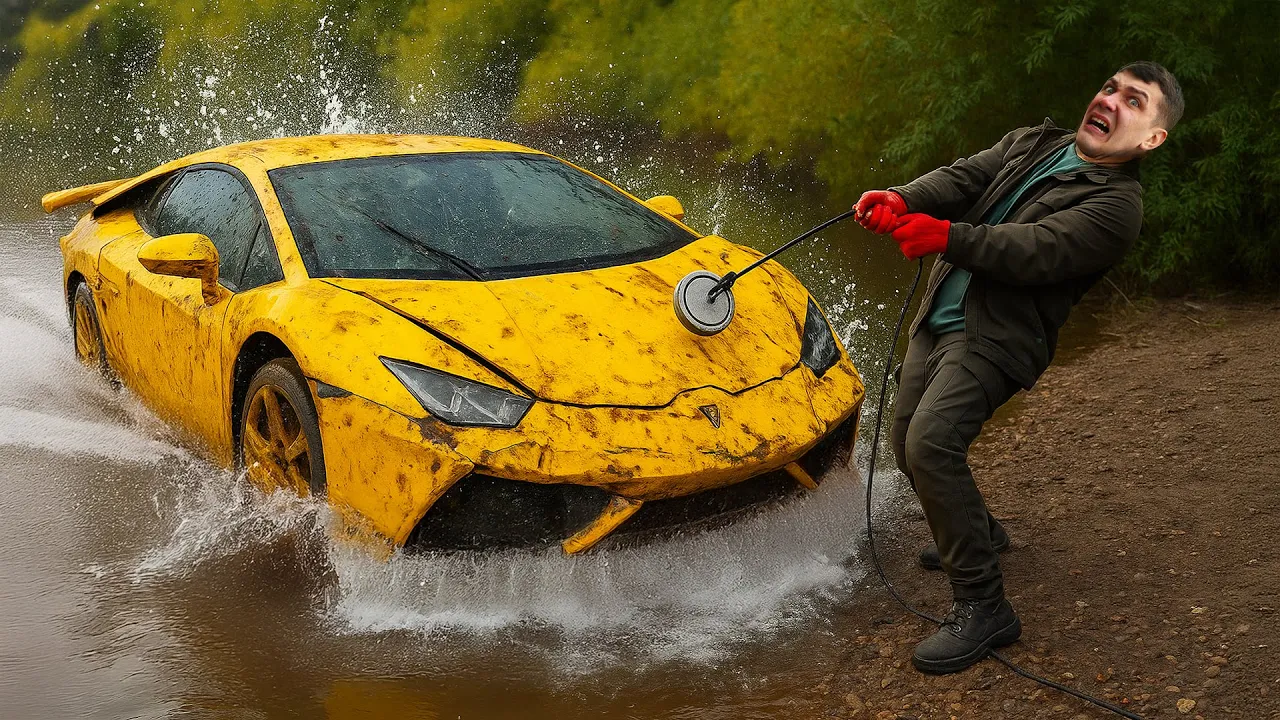 Found a sunken Lamborghini during magnetic fishing!