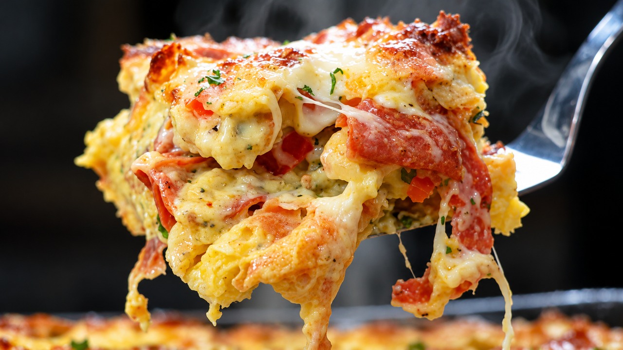 I turned croissants into a pizza bake - my family loved it