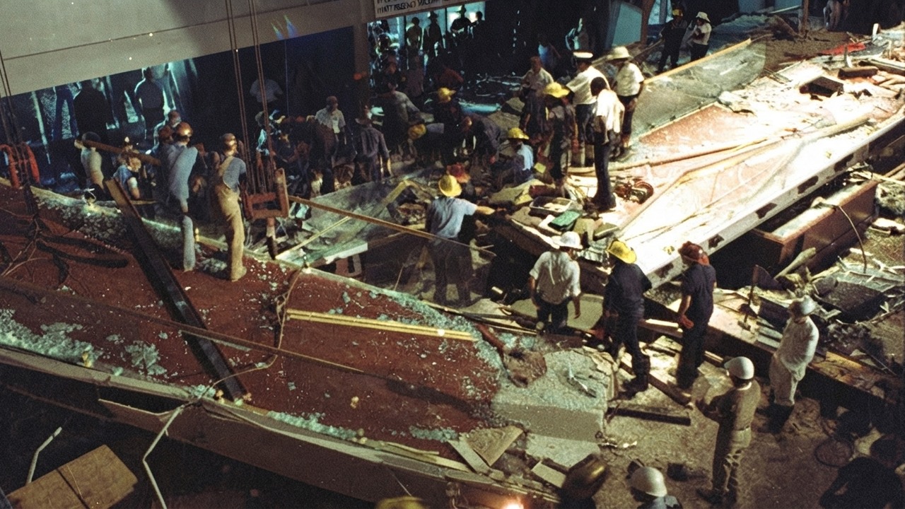 A hotel dance turned into a mass-casualty disaster - 70 tons crashed ...