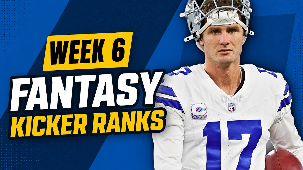 Week 6 fantasy football kicker rankings: Is Brandon Aubrey still the ...