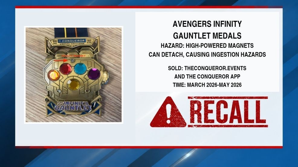 Avengers medals and propane fireplace inserts recalled over magnet ...