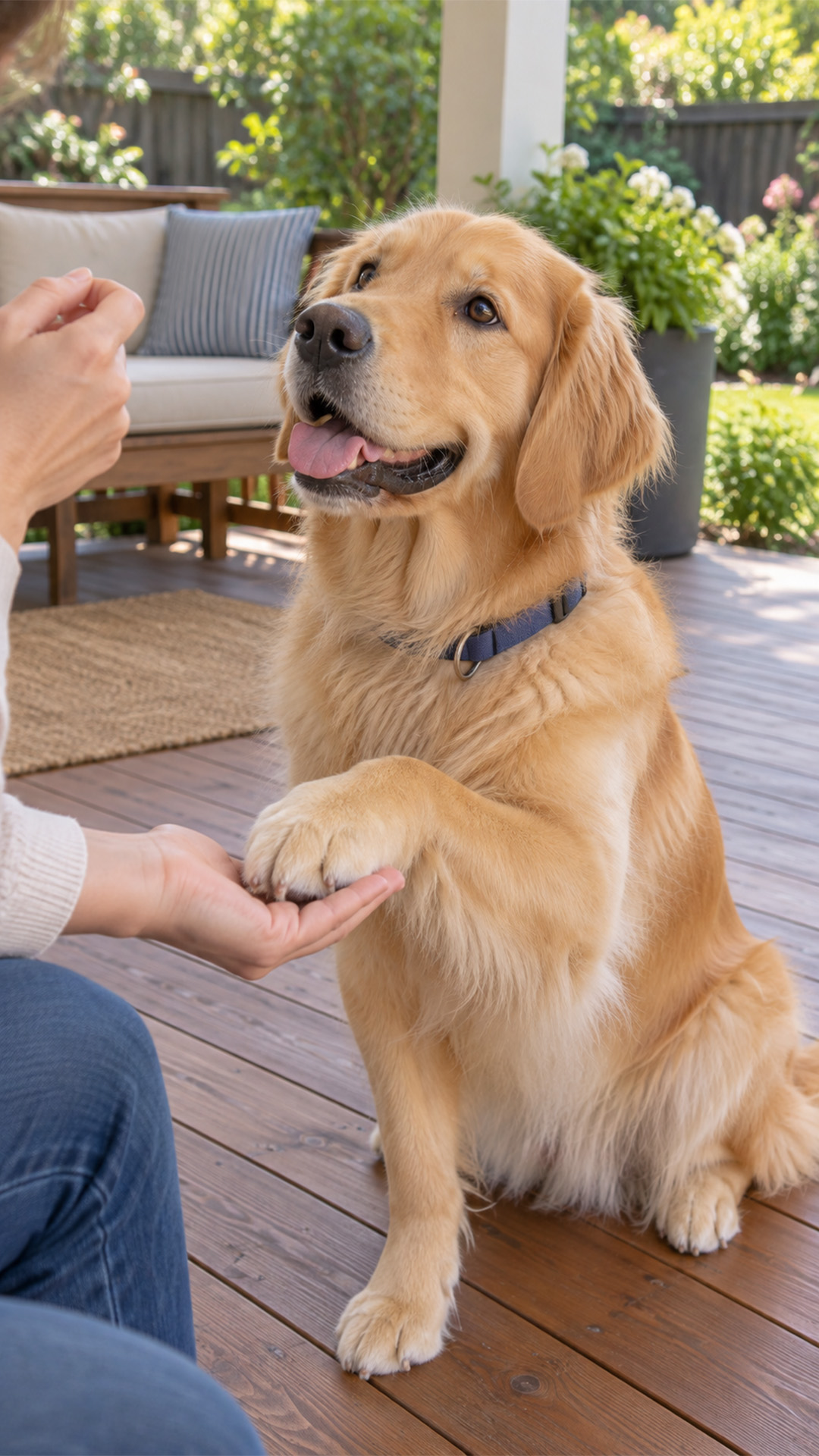 Dog gives his paw for science