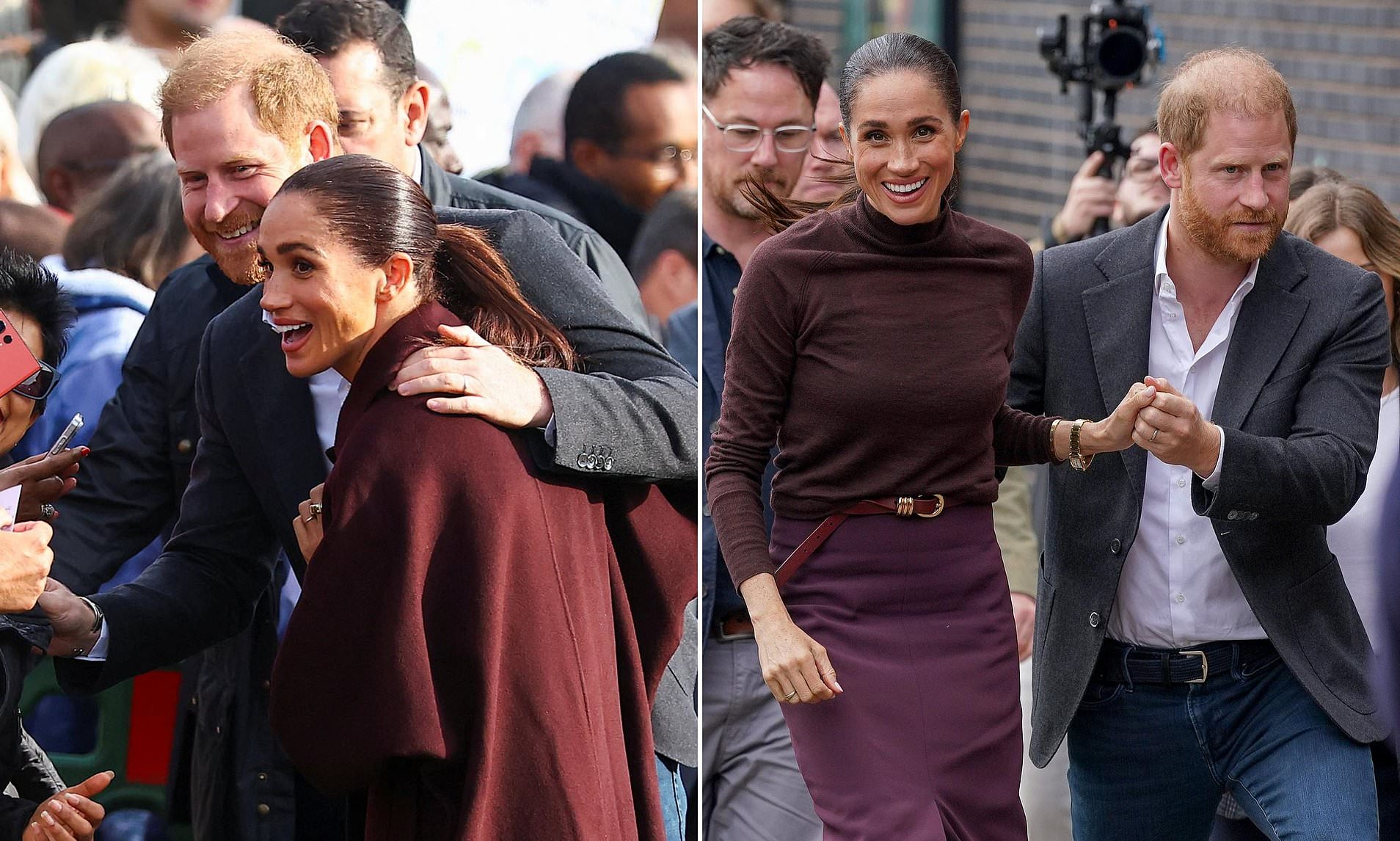 Harry and Meghan were clinging together like survivors in Nottingham ...