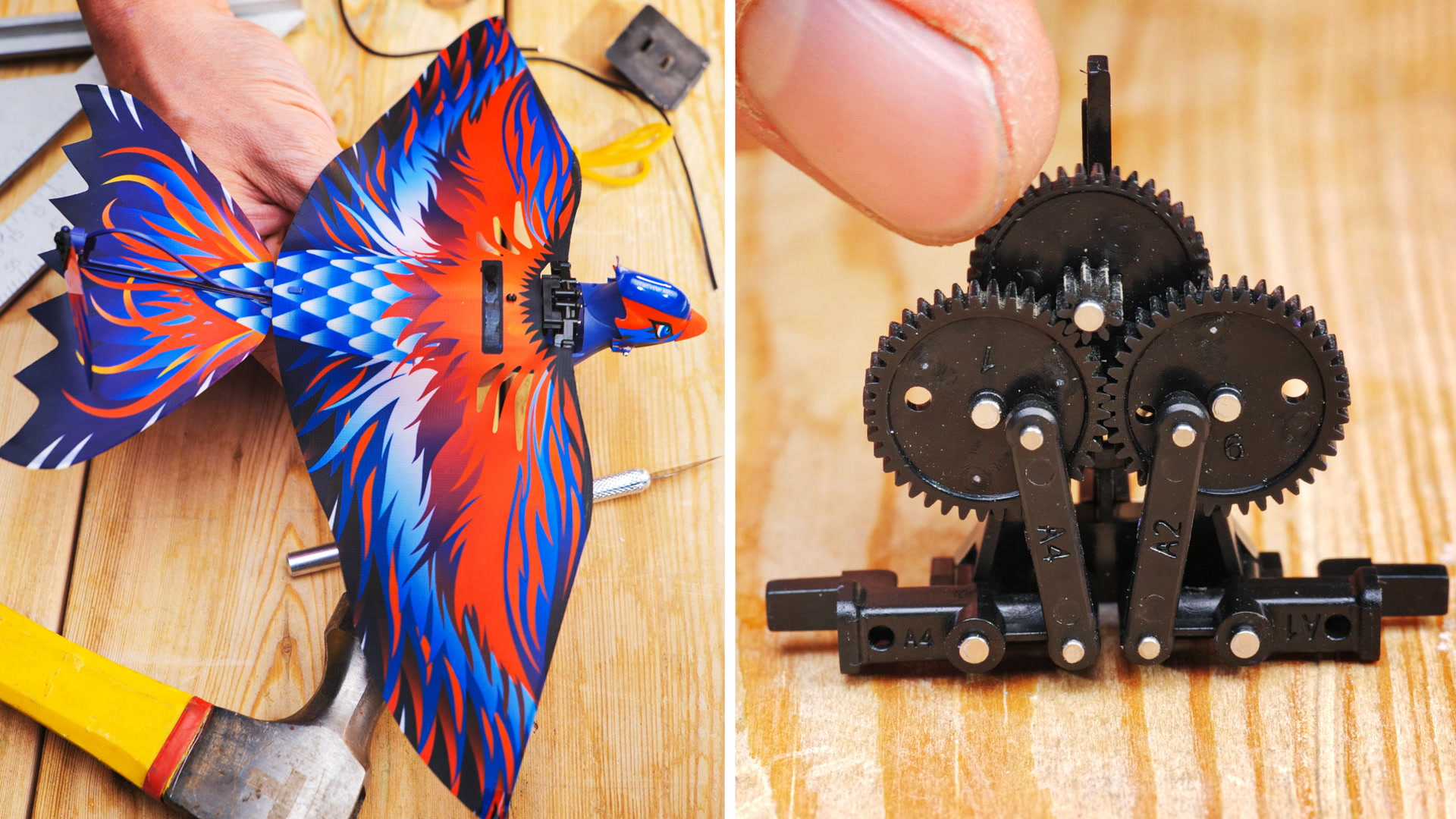 How a father builds a mechanical flying bird for his son