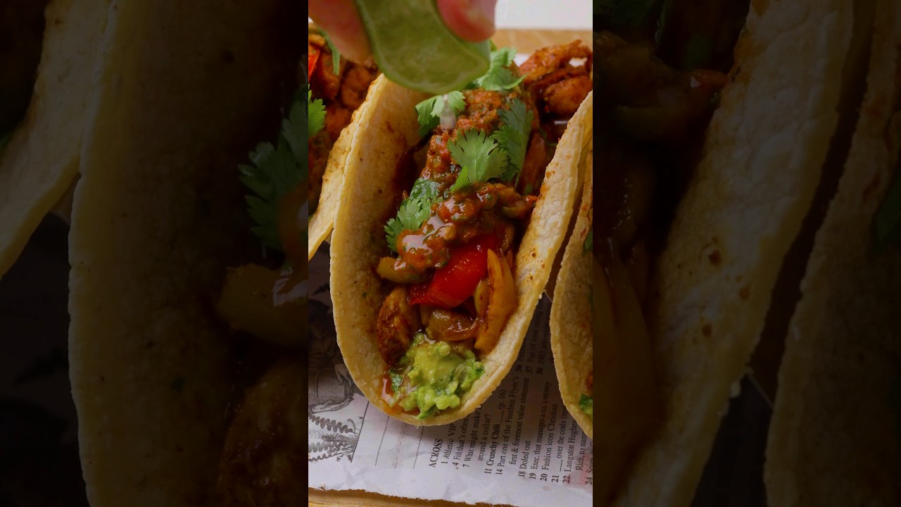 I can't believe how easy these chicken fajita tacos are!