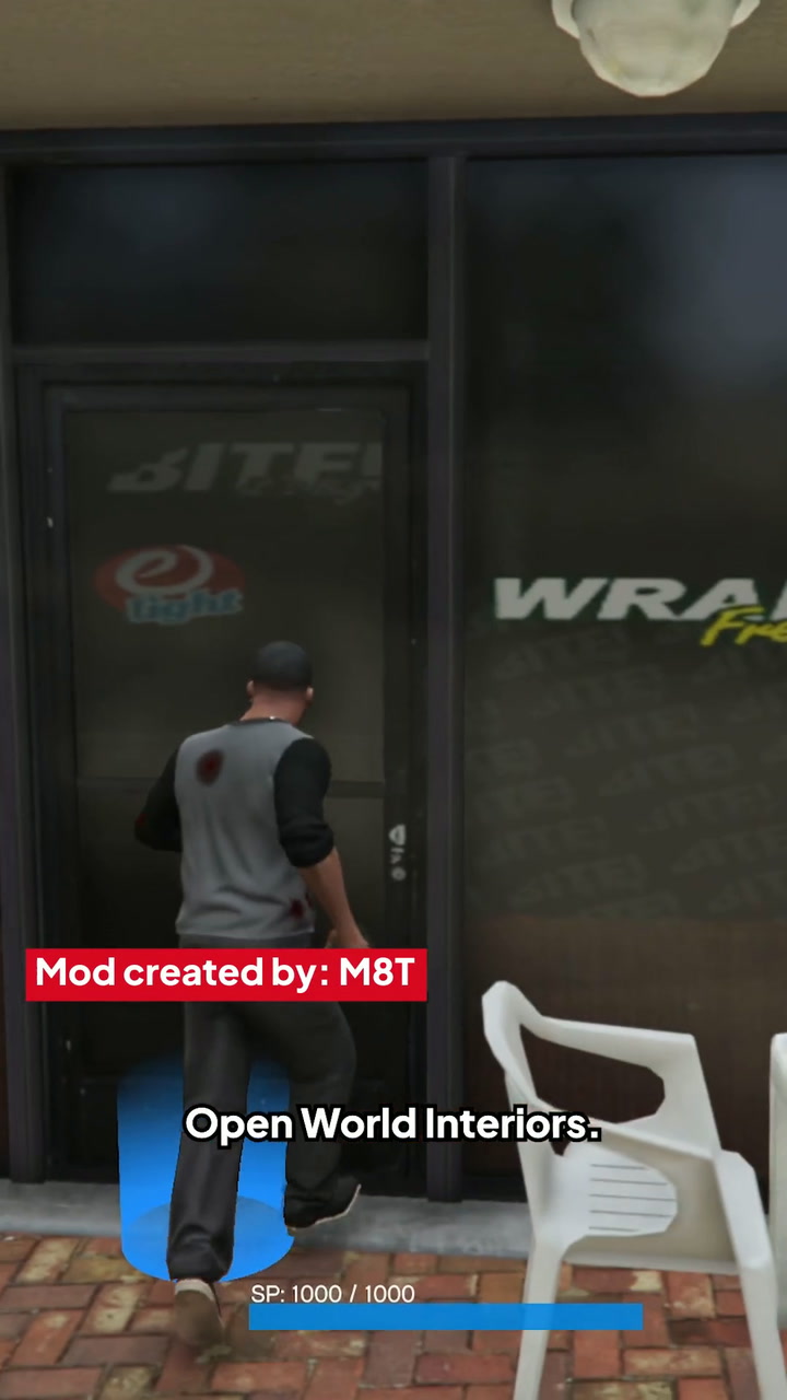 Modding GTA 5 into GTA 6: Open world interiors!