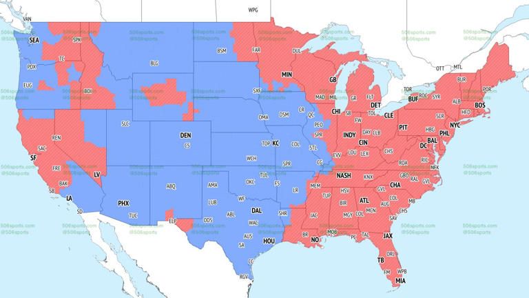 NFL coverage map week 6: TV broadcast schedule and announcers for FOX ...