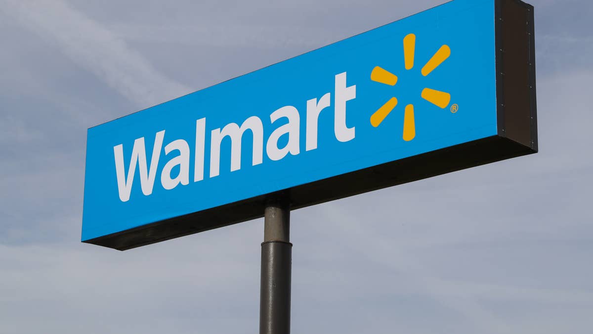 Walmart's wall-mounted coat rack with a shelf and hidden hooks is only $20
