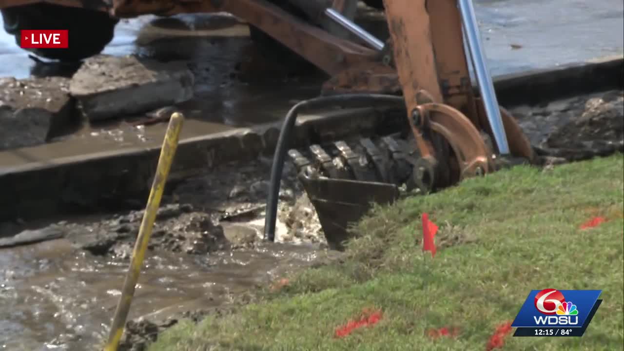 Kenner water main break leaves some without water