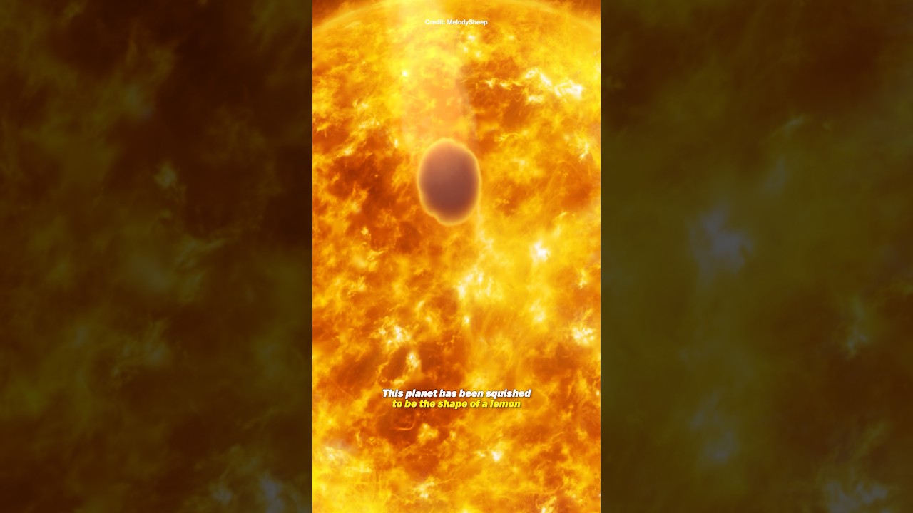 JWST found a lemon shaped planet!