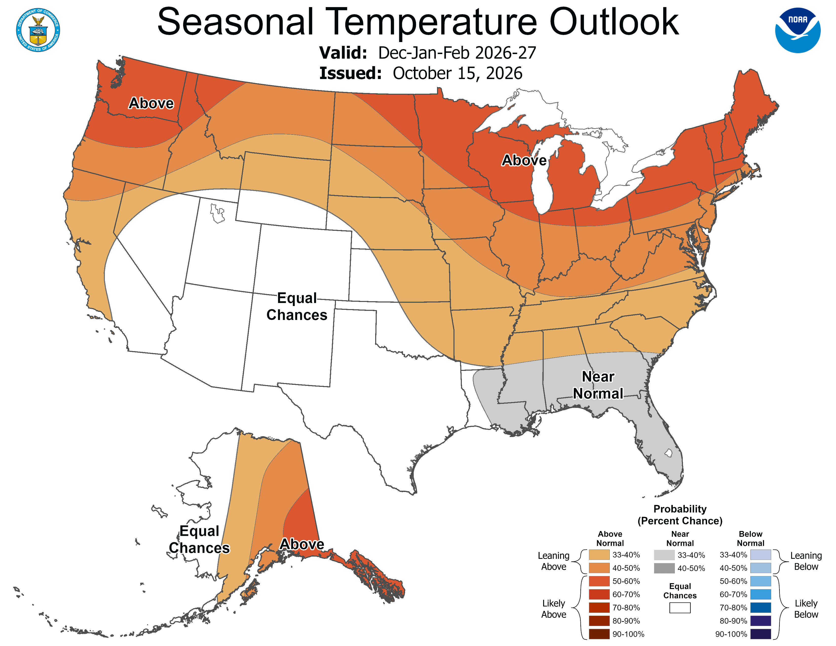 Above-average temperatures likely this winter in Washington, according ...