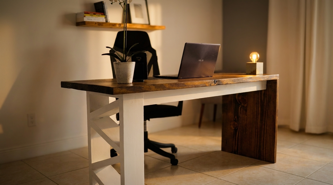 I built a stunning desk for under $50💡