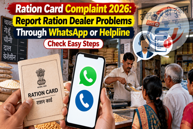 Ration card complaint 2026: Report ration dealer problems through ...