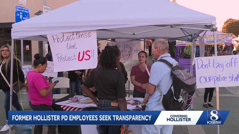 Former Hollister police employees call for transparency after layoffs