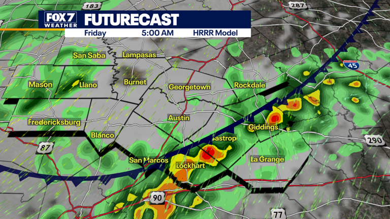 Austin weather: Cold front to bring temperatures in the 40s