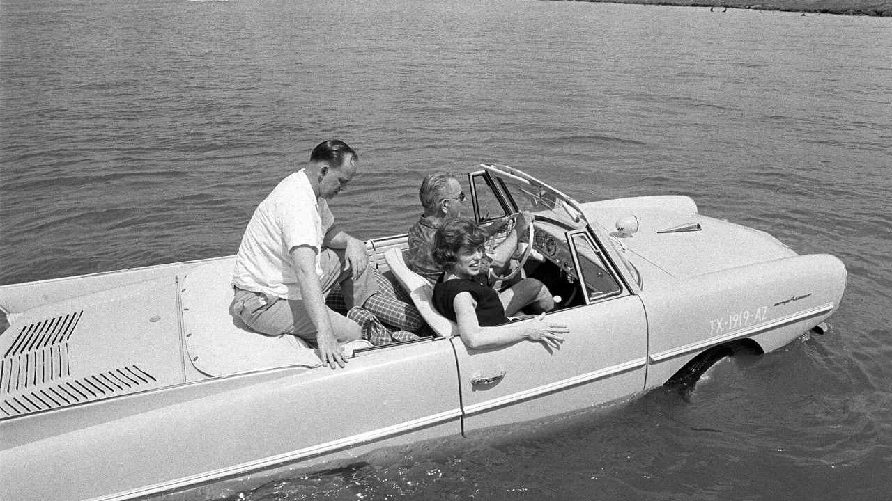 Lyndon Johnson faked a brake failure to roll guests into the lake at ...