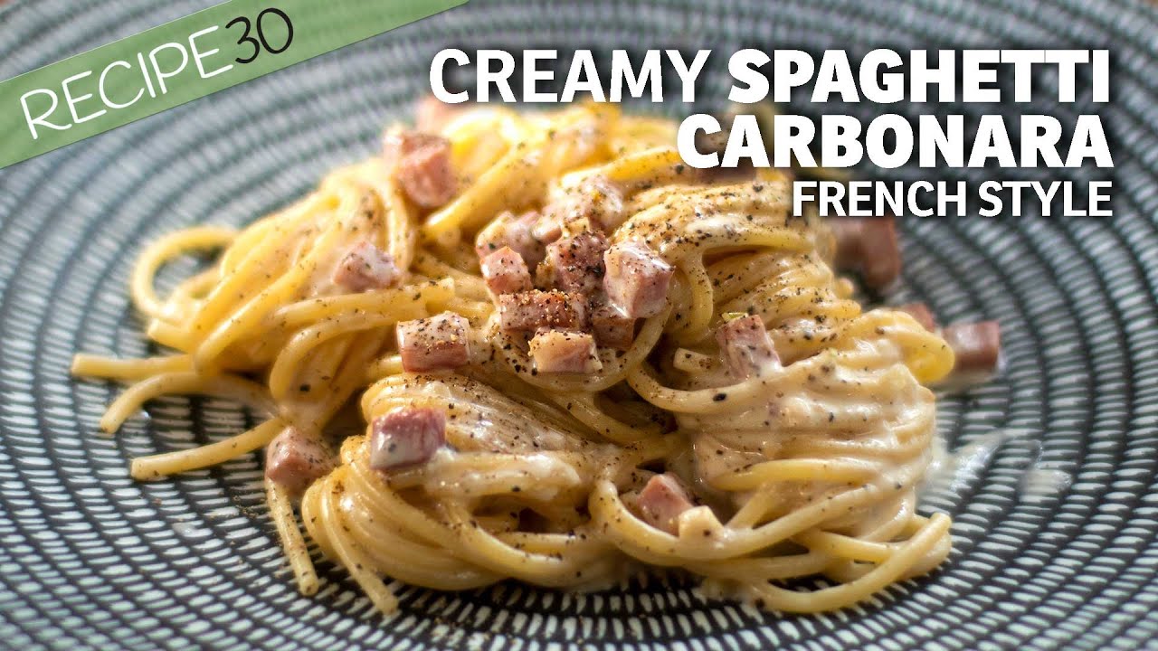 Do you like cream in your spaghetti carbonara? Try this French version!