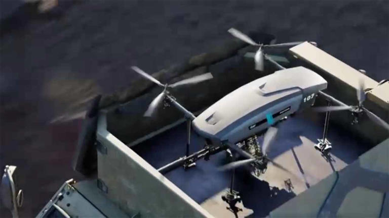 Israel tests drone with M250 machine gun and up to 3 hours of flight ...