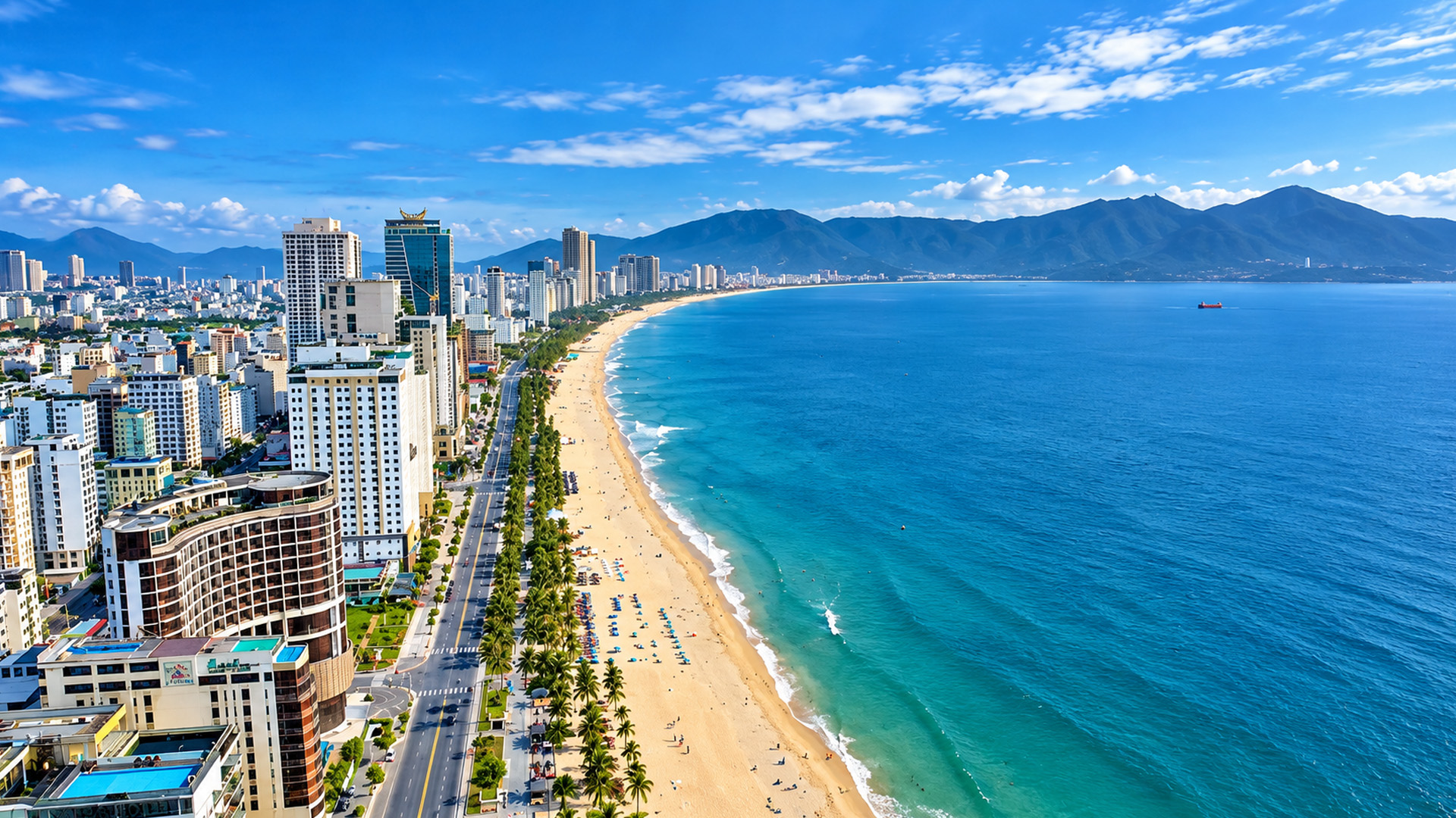 Why are so many high rises built along My Khe Beach?